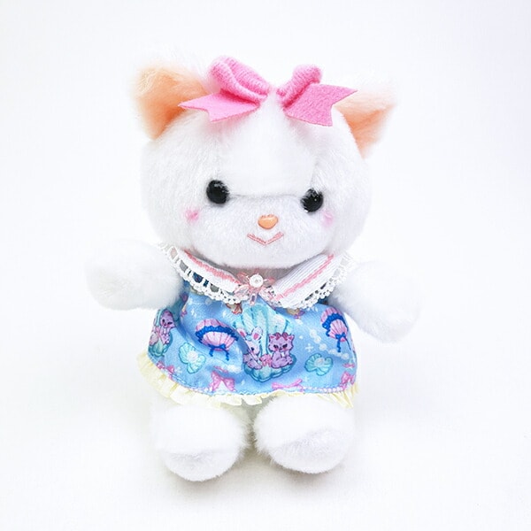 SWIMMER(スイマー) × 吉徳レトロ ミニ クリーミーねこ ぬいぐるみ 衣装＆ポーチセット(ブルー)