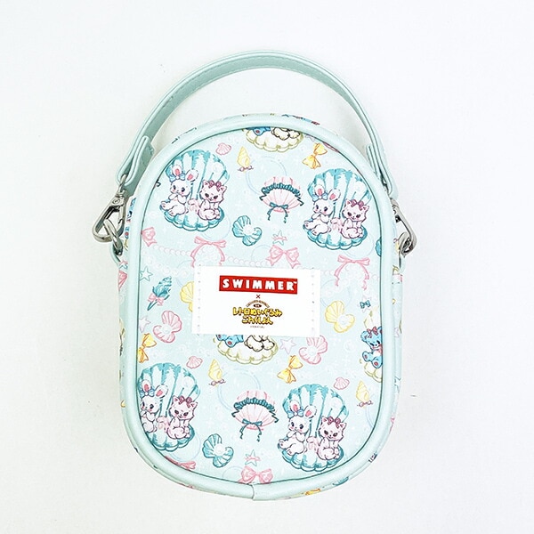 SWIMMER(スイマー) × 吉徳レトロ ミニ クリーミーねこ ぬいぐるみ 衣装＆ポーチセット(ブルー)