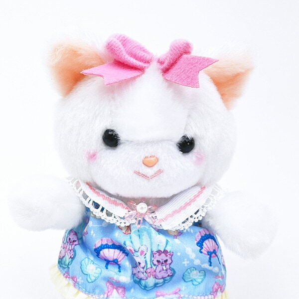 SWIMMER(スイマー) × 吉徳レトロ ミニ クリーミーねこ ぬいぐるみ 衣装＆ポーチセット(ブルー)