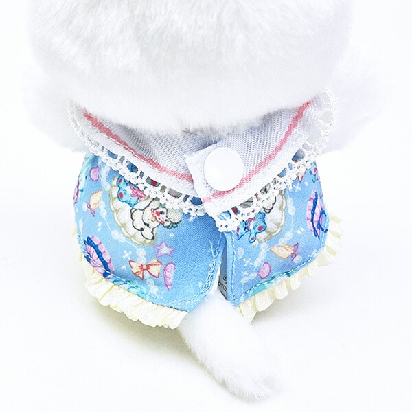 SWIMMER(スイマー) × 吉徳レトロ ミニ クリーミーねこ ぬいぐるみ 衣装＆ポーチセット(ブルー)