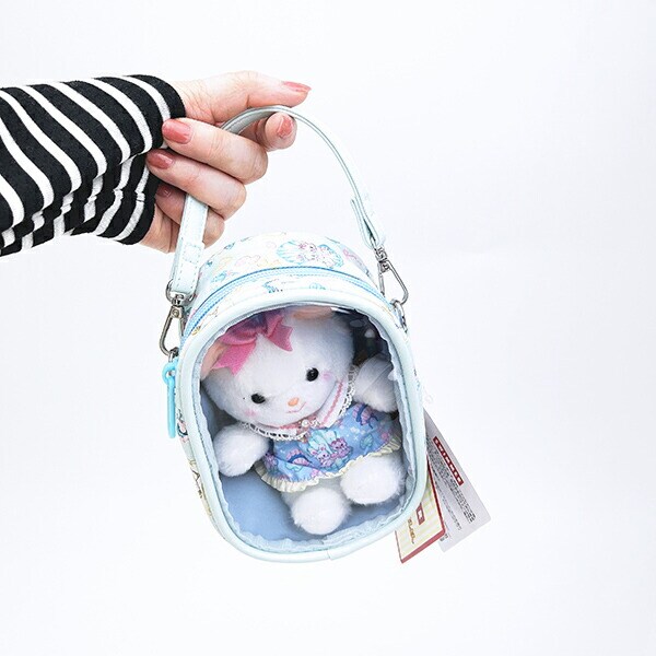 SWIMMER(スイマー) × 吉徳レトロ ミニ クリーミーねこ ぬいぐるみ 衣装＆ポーチセット(ブルー)