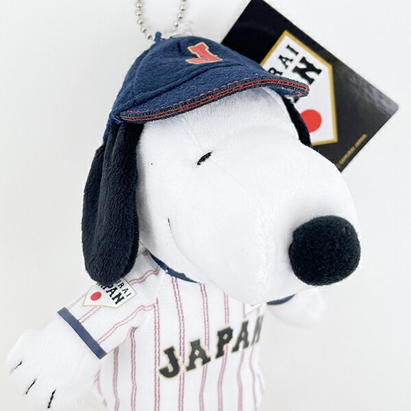 スヌーピー 侍ジャパン マスコット キーホルダー ぬいぐるみ SNOOPY