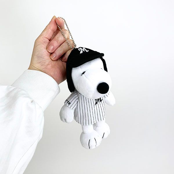 スヌーピー PEANUTS スヌーピー マリーンズ 野球 ユニフォーム マスコット ぬいぐるみ