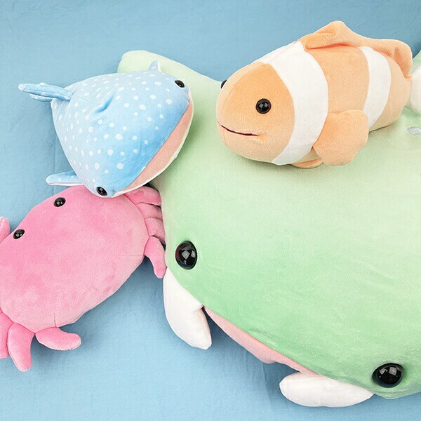 海中散歩 ジンベエザメ ぬいぐるみ(S) ふわもこシリーズ