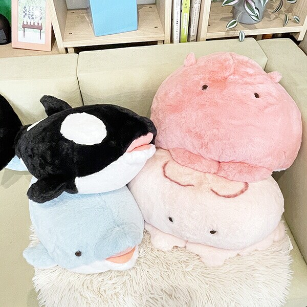 海中散歩 イルカ もちだっこ クッション ぬいぐるみ