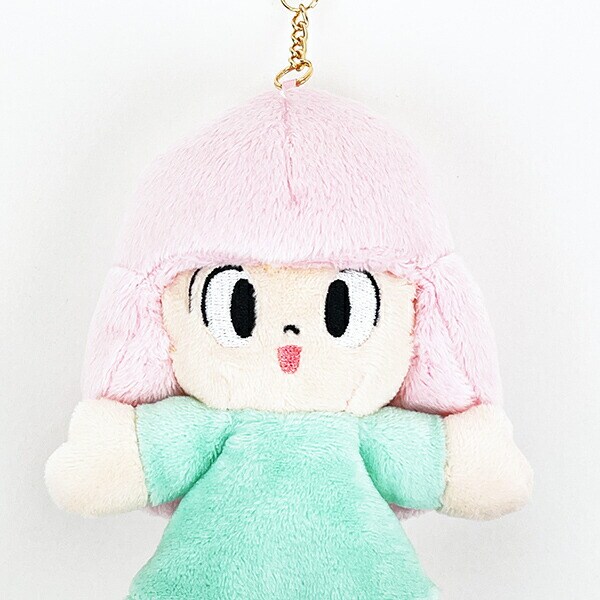 マムアン マスコット ピンク×グリーン ぬいぐるみ