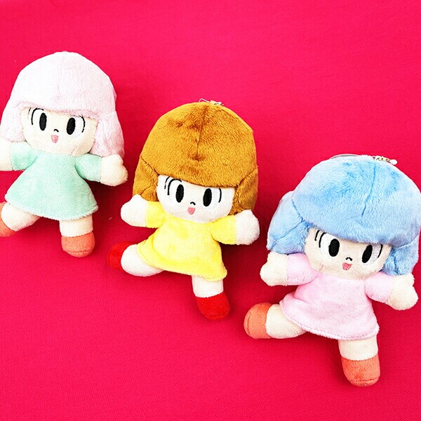 マムアン マスコット ピンク×グリーン ぬいぐるみ