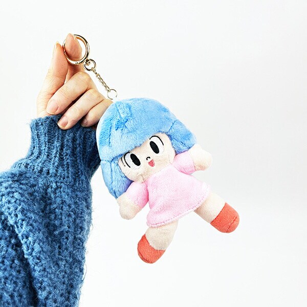 マムアン マスコット ブルー×ピンク ぬいぐるみ