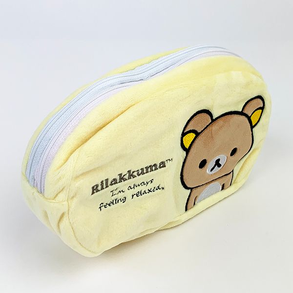 リラックマ リバーシブル3面ポーチ リラックマ2 コリラックマ キイロイトリ メイクポーチ 小物入れ イエロー