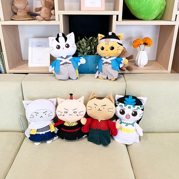 ねこねこ日本史 沖田総司 マスコット ぬいぐるみ 歴史 インテリア キッズ 知育