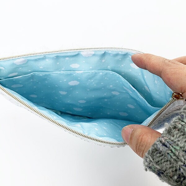 サンリオ シナモロール 20TH　ボアフラットポーチ　風船