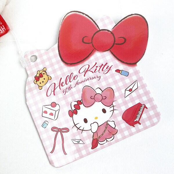 サンリオ ハローキティ 50th ふわふわ巾着ポーチ（ピンク） Sanrio