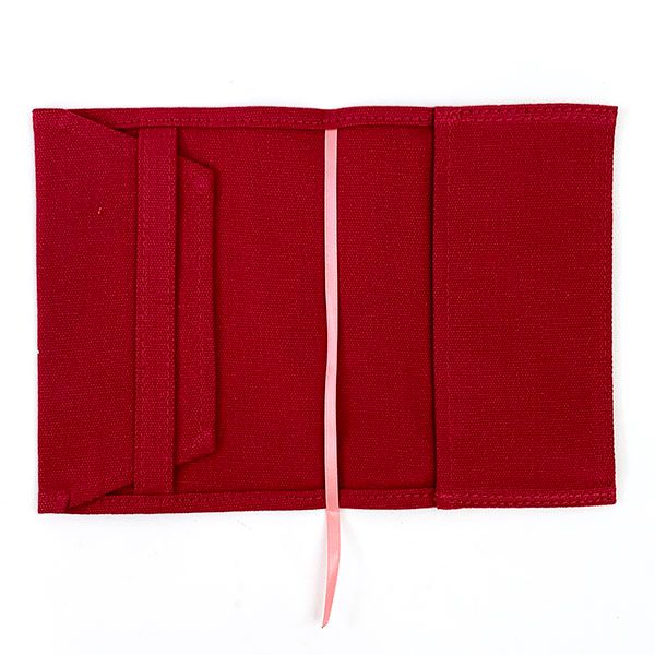 水森亜土 ブックカバー ハート レッド 文庫判対応 亜土ちゃん