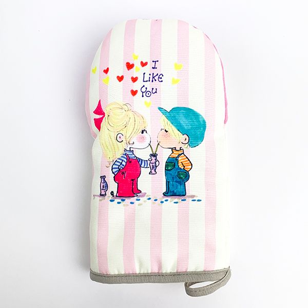 水森亜土 ミトン（鍋つかみ） フタリ ピンク 亜土ちゃん