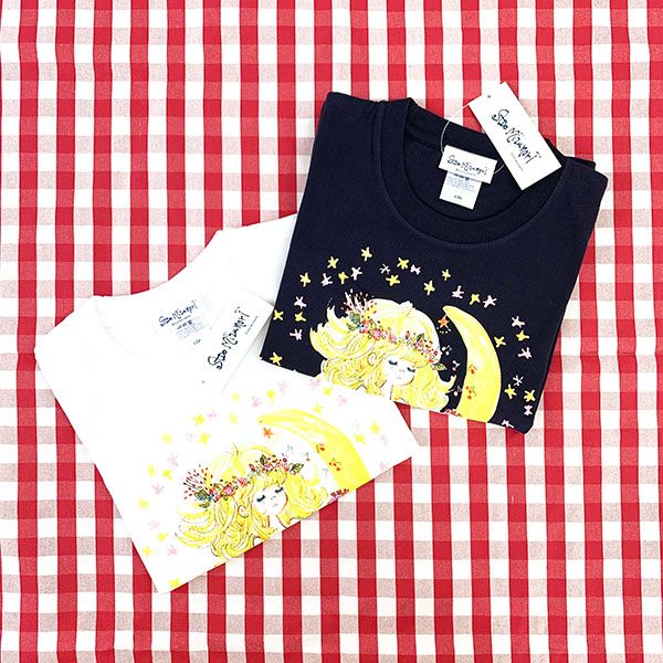 水森亜土 キッズTシャツ ホシ ネイビー 100cm 亜土ちゃん