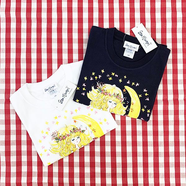 水森亜土 キッズTシャツ ホシ ネイビー 120cm 亜土ちゃん