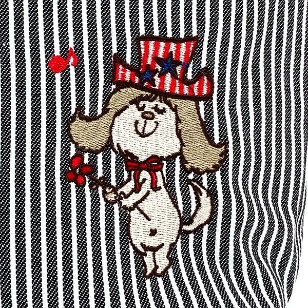 水森亜土 リバーシブルランチトート ヒッコリー デニム 亜土ちゃん