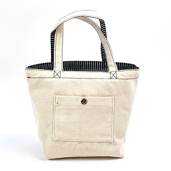 水森亜土 リバーシブルランチトート ヒッコリー デニム 亜土ちゃん