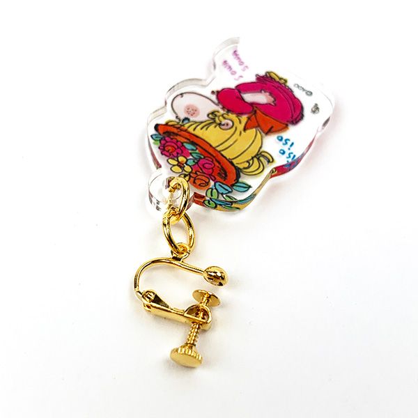 水森亜土 アクリルイヤリング キス 亜土ちゃん アクセサリー ギフト おしゃれ