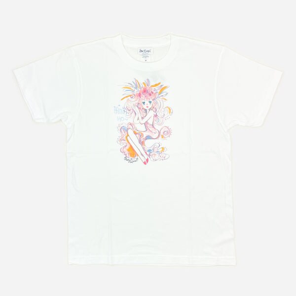 水森亜土 インクジェットプリント Tシャツ(ハイナホウ) (ホワイト) アパレル 亜土ちゃん