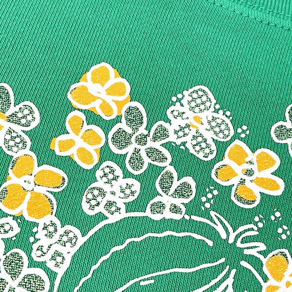 水森亜土 ハナ トレーナー(M) グリーン アパレル 亜土ちゃん