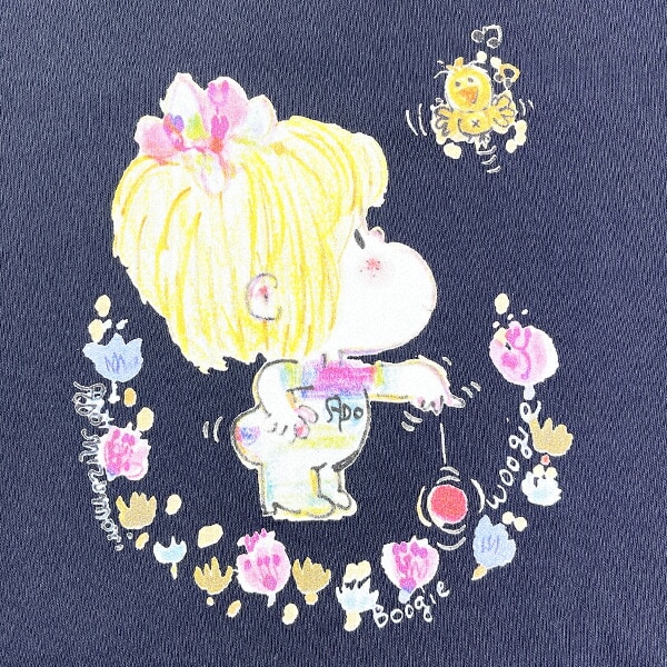 水森亜土 ヨーヨー トレーナー(M) ネイビー アパレル 亜土ちゃん