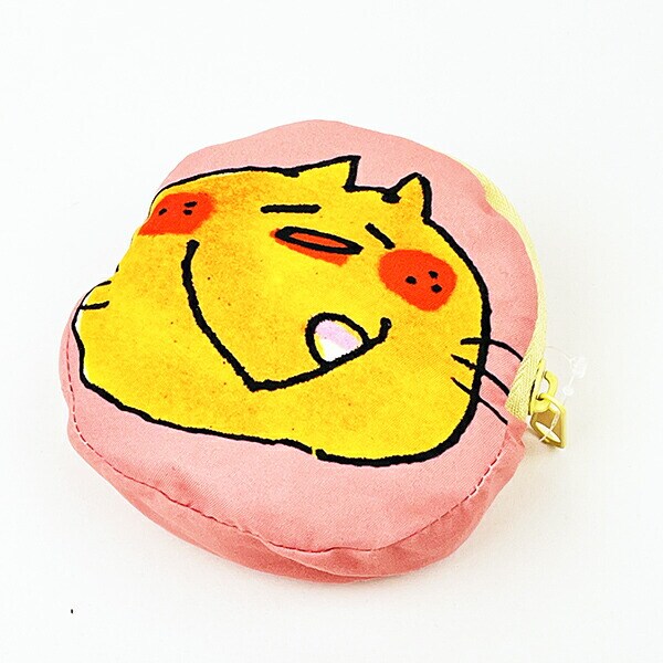 水森亜土 ネコ エコバッグ レッド×ピンク