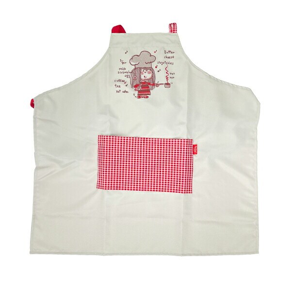 水森亜土 コック エプロン(レッド) アパレル