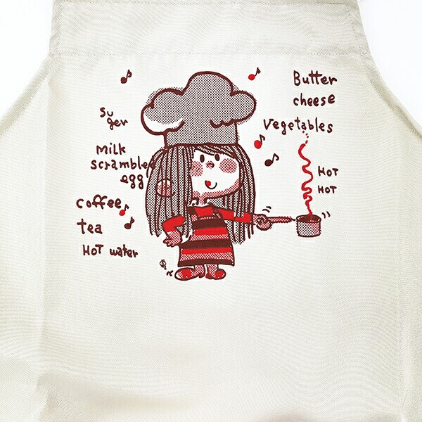 水森亜土 コック エプロン(レッド) アパレル