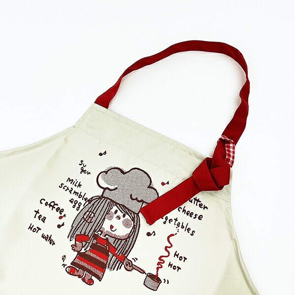 水森亜土 コック エプロン(レッド) アパレル