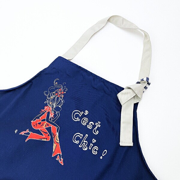 水森亜土 セ・シック エプロン(ネイビー) アパレル