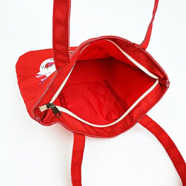 水森亜土 テンビン カラートートバッグ レッド