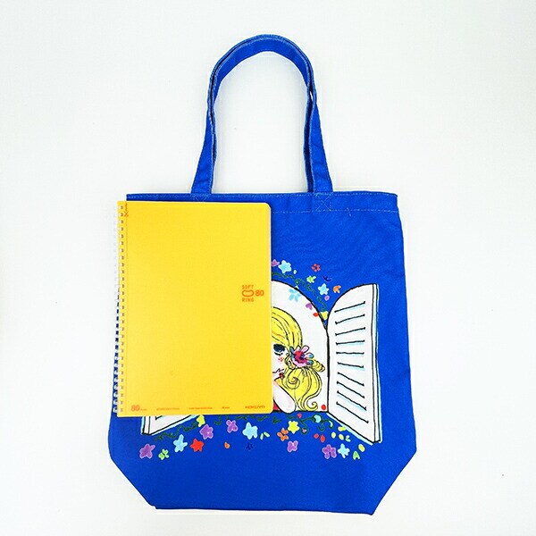 水森亜土 マド カラートートバッグ ブルー