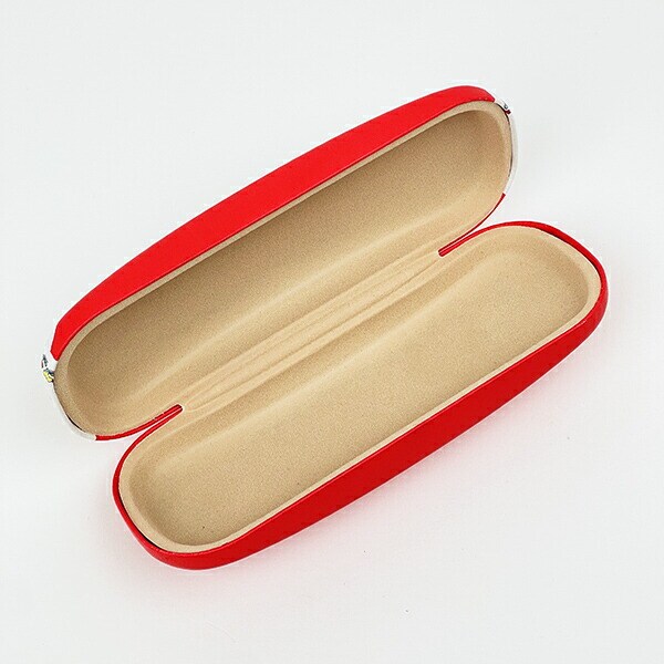 水森亜土 メガネケース ジテンシャ (レッド)