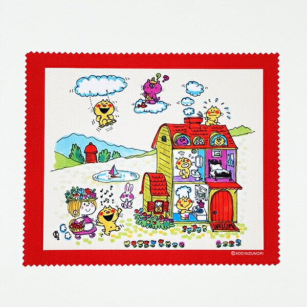 水森亜土 メガネケース ジテンシャ (レッド)