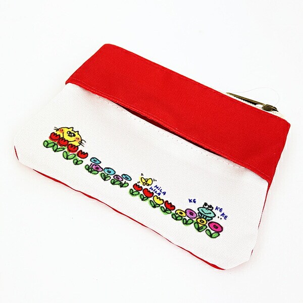 水森亜土 ブランコ ティッシュポーチ レッド