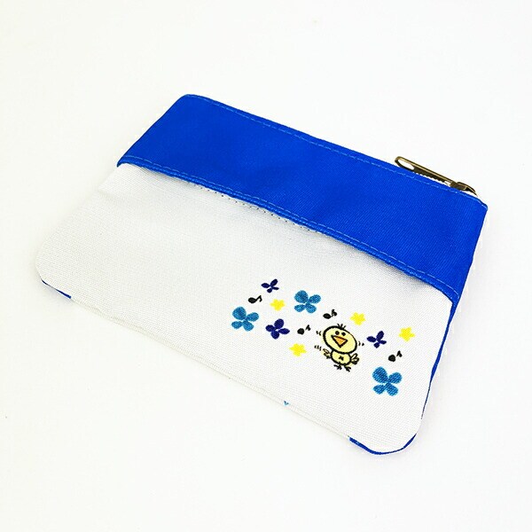 水森亜土 ハート ティッシュポーチ ブルー