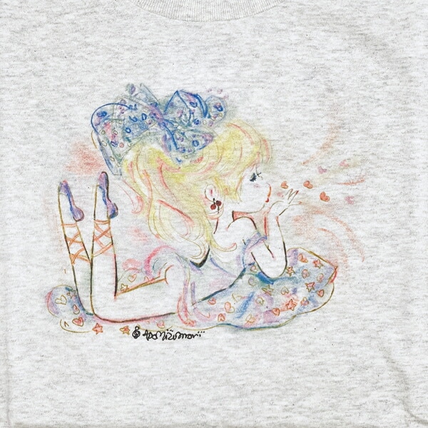 水森亜土 ハートバレエ 半袖Tシャツ(M) オートミール アパレル