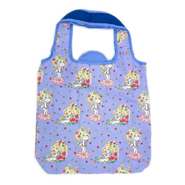 水森亜土 エコバッグ サムワン(ネイビー×パープル)