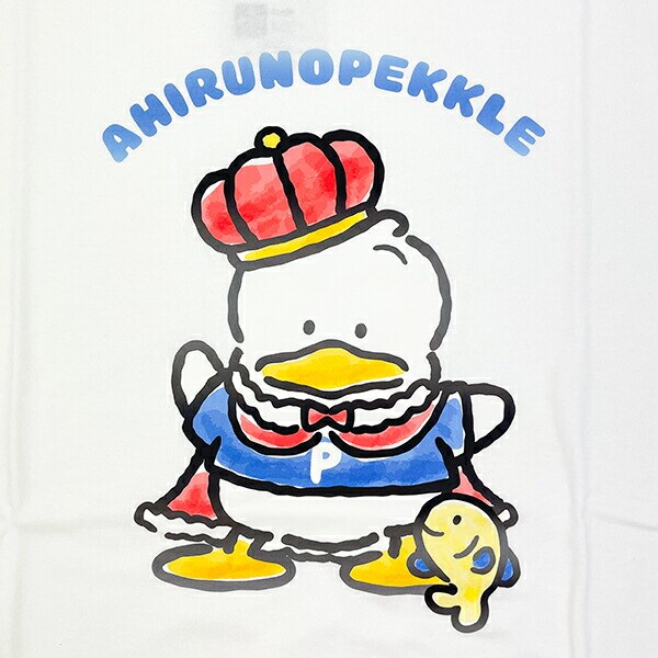 サンリオ あひるのペックル 35th 半袖Tシャツ(L) ホワイト アパレル Sanrio