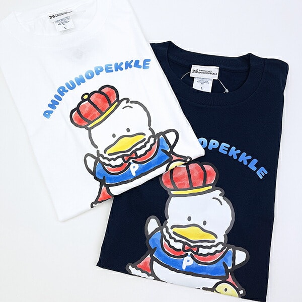 サンリオ あひるのペックル 35th 半袖Tシャツ(L) ホワイト アパレル Sanrio