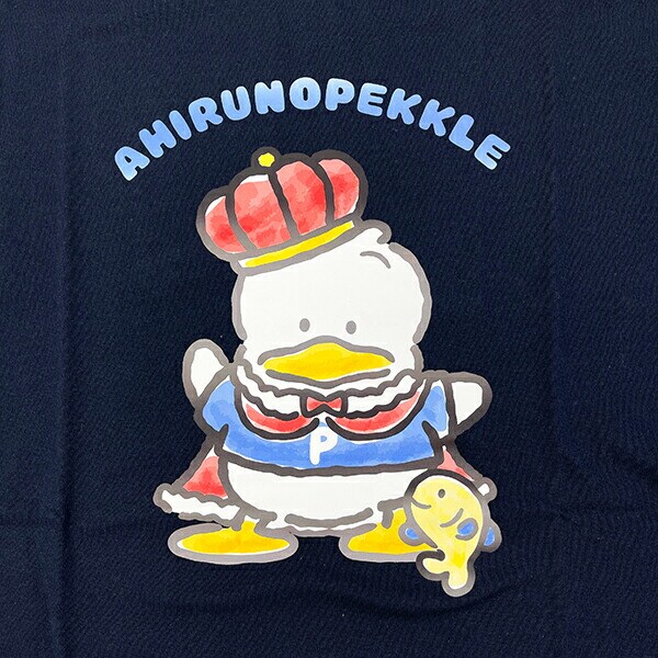 サンリオ あひるのペックル 35th 半袖Tシャツ(L) ネイビー アパレル Sanrio