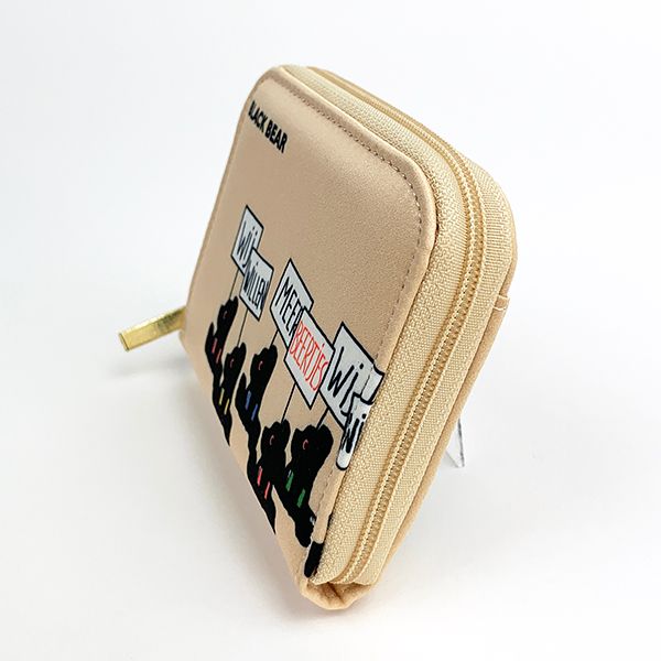 ブラックベア ミニウォレット ブルーナ ウォレット ミニ財布 財布 コインケース ベージュ グッズ