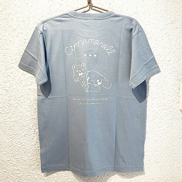 サンリオ のんびり シナモロールTシャツ(アシッドブルー) Mサイズ アパレル Sanrio