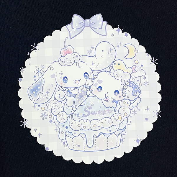 サンリオ シナモロール×こぎみゅん ドーリーミックス Tシャツ(M) ネイビー アパレル Sanrio