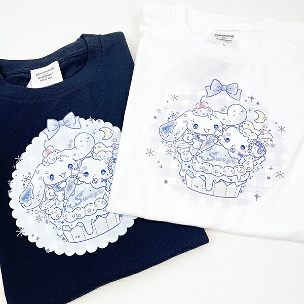 サンリオ シナモロール×こぎみゅん ドーリーミックス Tシャツ(M) ネイビー アパレル Sanrio
