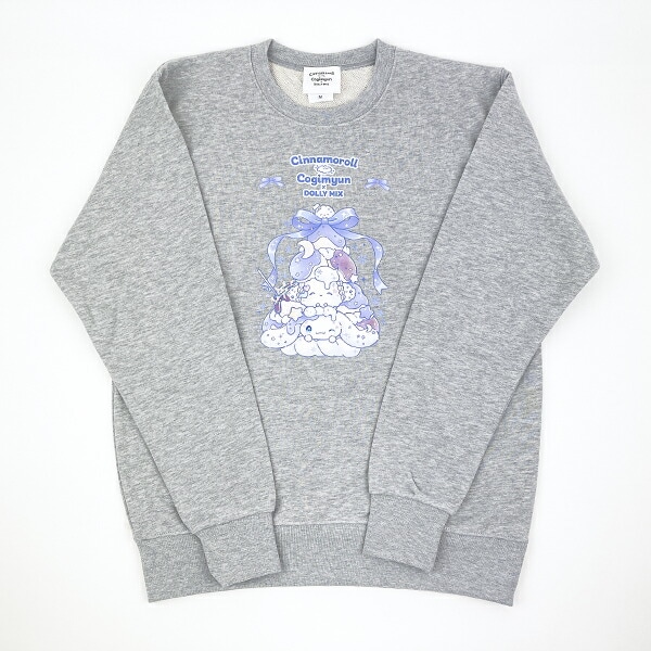 サンリオ シナモロール×こぎみゅん ドーリーミックス トレーナー(M) グレー アパレル Sanrio