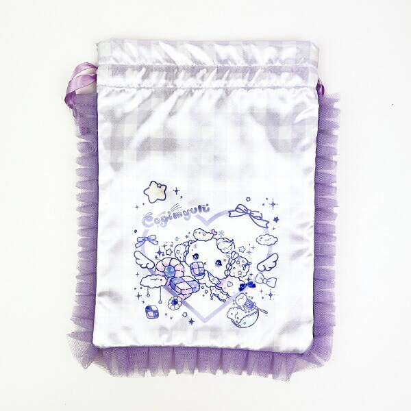サンリオ シナモロール×こぎみゅん ドーリーミックス フリル巾着 パープル Sanrio