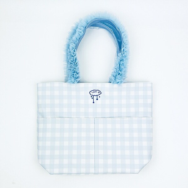 サンリオ シナモロール×こぎみゅん ドーリーミックス フリルハンドルトートバッグ ブルー Sanrio
