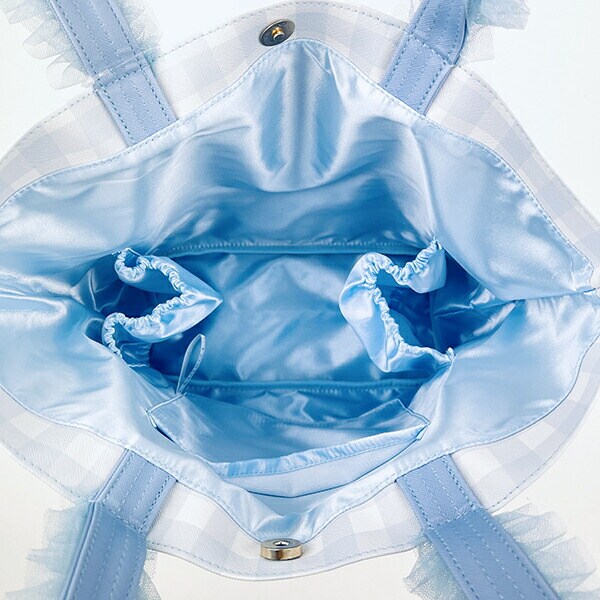 サンリオ シナモロール×こぎみゅん ドーリーミックス フリルハンドルトートバッグ ブルー Sanrio